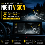 Illustration of Automotive Night Vision: Must-Have Best Safety Technology for Dark Roads