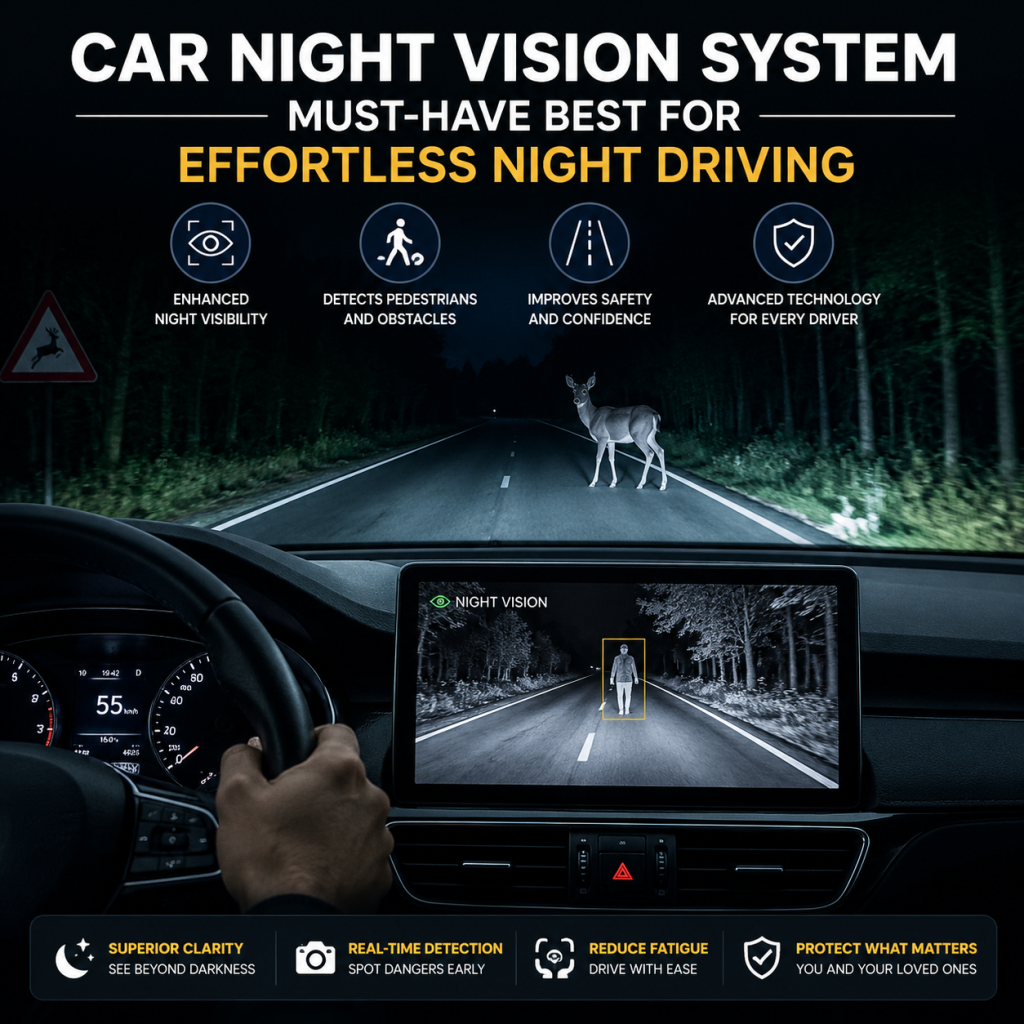 Car Night Vision System illustration