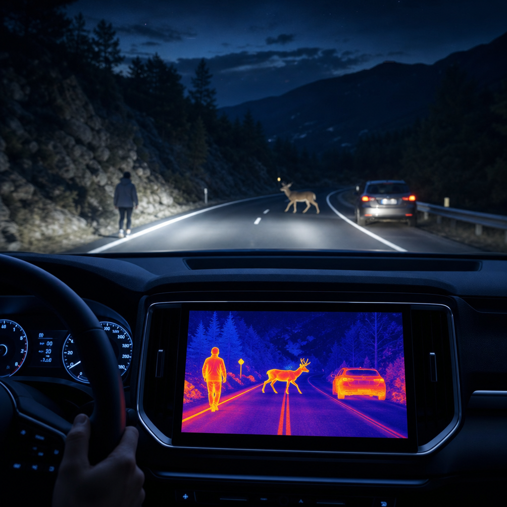 Thermal Night Vision Camera For Cars illustration