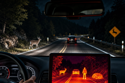 Illustration of Thermal Night Vision Camera For Cars: Must-Have Safe Driving Solution