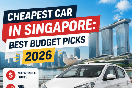 Comparison chart of cheap cars in Singapore for 2026, highlighting prices, fuel economy, and reliability