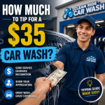 How much to tip for a $35 car wash, with tipping guidance for good service and appreciation