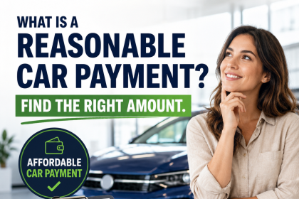 Car payment budgeting tips with a calculator and car keys on a desk