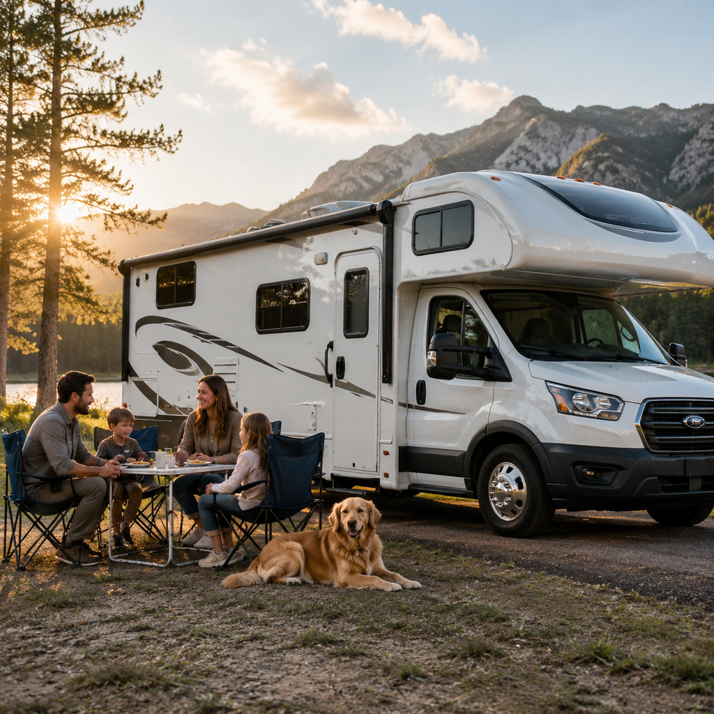 Couple considering an RV for travel and outdoor adventures